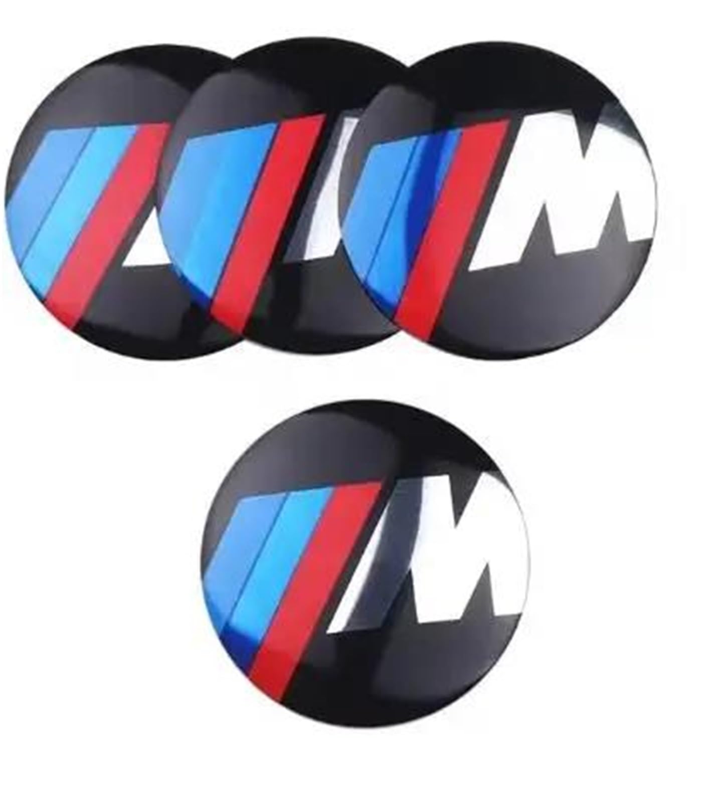 Cool 4 Stücke 56mm 65mm Blau Weiß Auto Radnabenkappen Abdeckung Emblem Für X3 X5 F10 F01 F20 F30 E34 E36 E87 E39 E60 E46 E91 E92(C,56mm) von AXIAOLIN