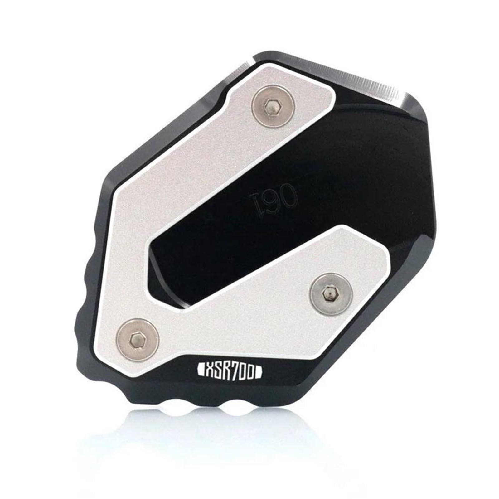 Ein Muss für Motorradliebhaber CNC Kickstand Fuß Seite Ständer Verlängerung Pad Unterstützung Platte Vergrößern Für MT-07 MT07 FZ-07 Tracer 700GT 700 GT XSR700 XSR 700(Black-XSR700) von AXIAOLIN