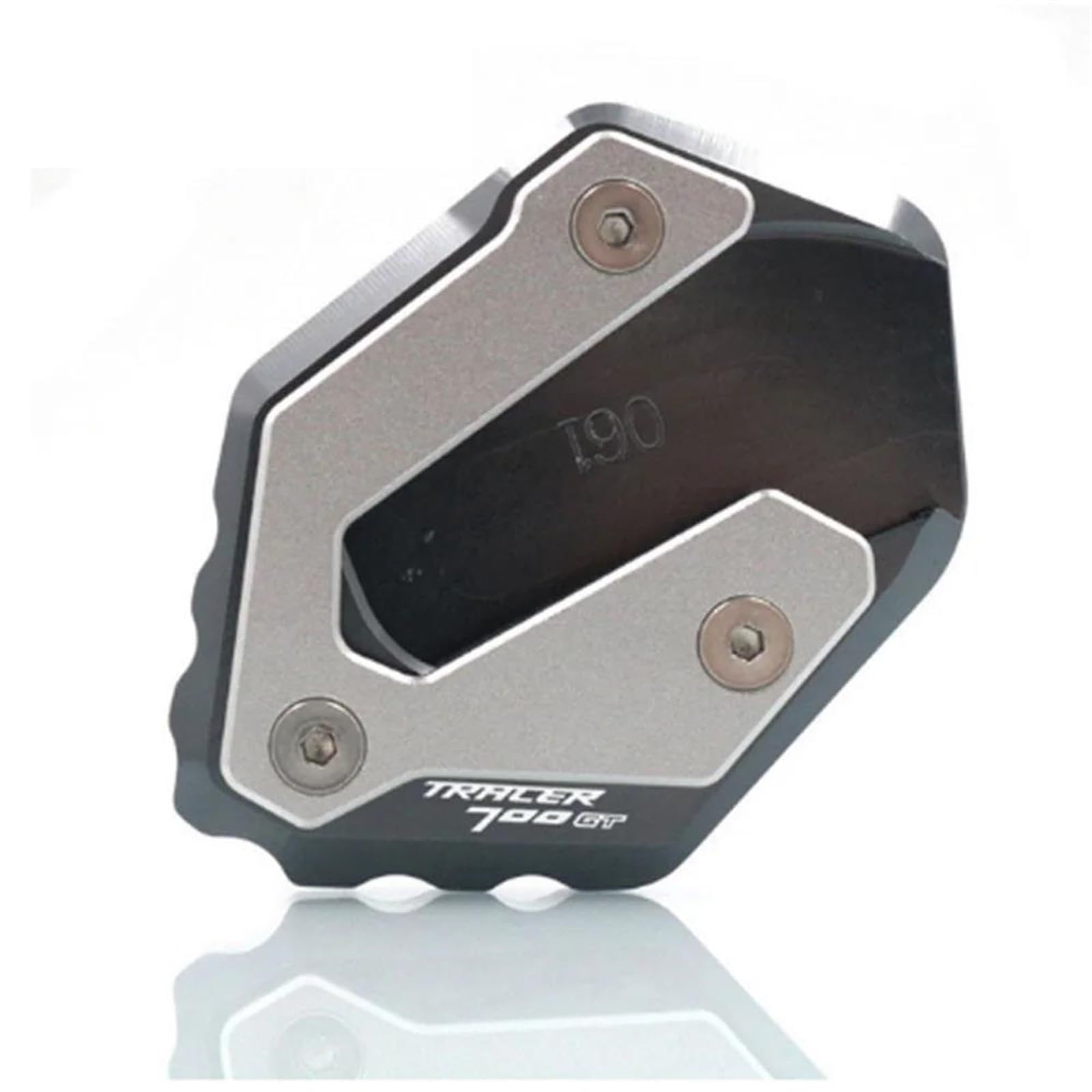 Ein Muss für Motorradliebhaber CNC Kickstand Fuß Seite Ständer Verlängerung Pad Unterstützung Platte Vergrößern Für MT-07 MT07 FZ-07 Tracer 700GT 700 GT XSR700 XSR 700(Titanium-Tracer 700GT) von AXIAOLIN