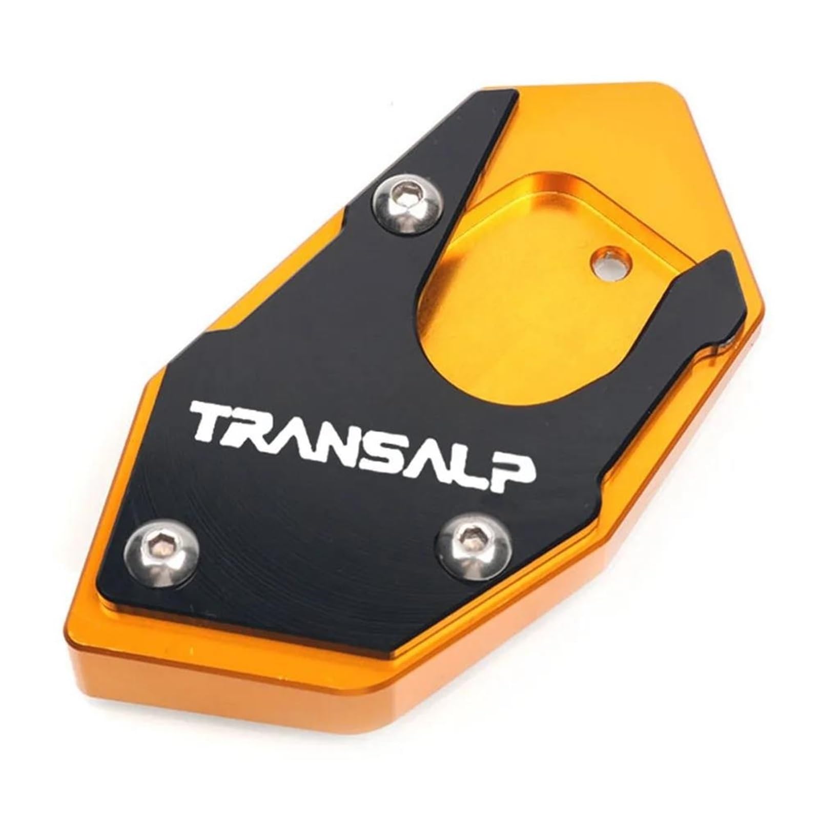 Ein Muss für Motorradliebhaber CNC Kickstand Fuß Seite Ständer Verlängerung Pad Unterstützung Platte Vergrößern Für XLV 600 650 700 TRANSALP DOMINATOR NX650 FMX650(TRANSALP Gold) von AXIAOLIN