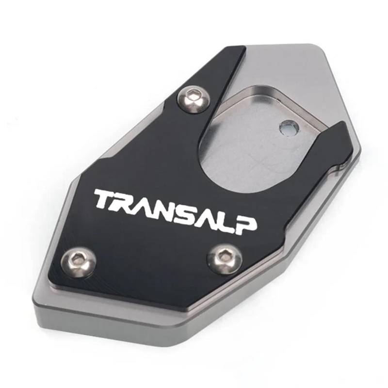 Ein Muss für Motorradliebhaber CNC Kickstand Fuß Seite Ständer Verlängerung Pad Unterstützung Platte Vergrößern Für XLV 600 650 700 TRANSALP DOMINATOR NX650 FMX650(TRANSALP Titanium) von AXIAOLIN