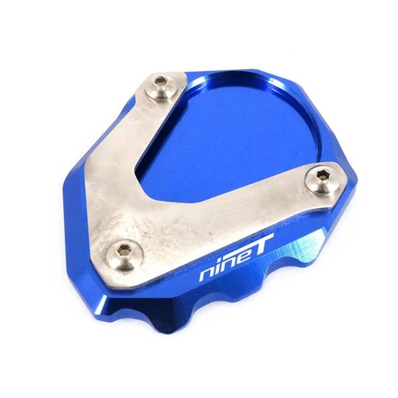 Ein Muss für Motorradliebhaber CNC Kickstand Fuß Seite Ständer Verlängerung Pad Unterstützung Platte Vergrößern Ständer Für R Nine TR NineT Rnine T RNINET 2014 2015 2016(Blue) von AXIAOLIN