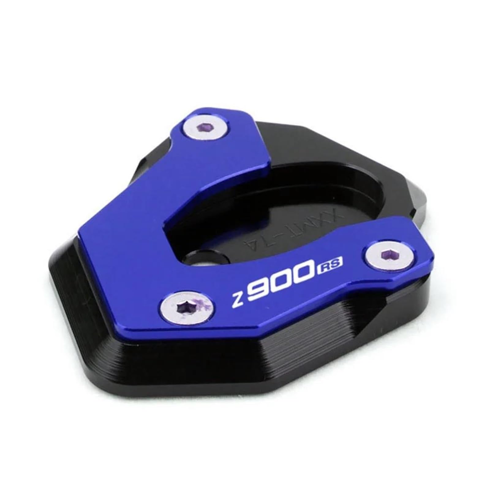 Ein Muss für Motorradliebhaber Für 899 959 1199 1299 V2 Panigale Motorrad Zubehör CNC Kickstand Seitenständer Ständer Verlängerung Enlarger Pad(Blue) von AXIAOLIN