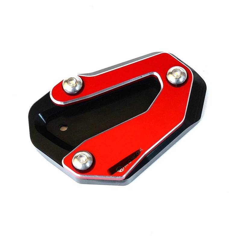 Ein Muss für Motorradliebhaber Für CBR1100XX CBR 1100 1100XX CBR1100 1996-2008 Motorrad CNC Stützplatte Kickstand Fuß Seitenständer Verlängerungspad(Red) von AXIAOLIN