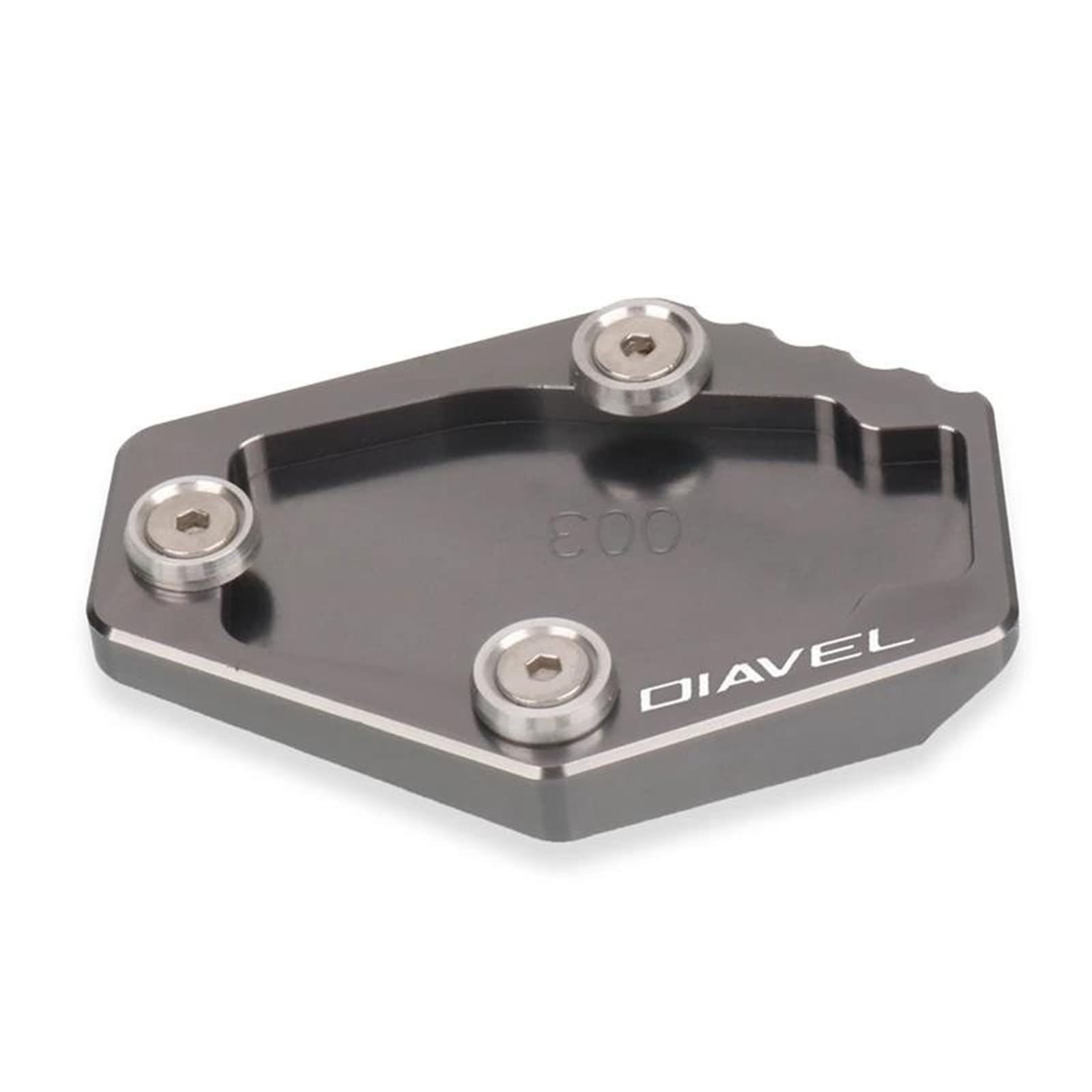 Ein Muss für Motorradliebhaber Für Diavel 1260 Diavel1260 2019 2020 2021 2022 Motorrad CNC Kickstand Fuß Seite Stehen Verlängerung Pad Unterstützung Platte(Titanium,1) von AXIAOLIN