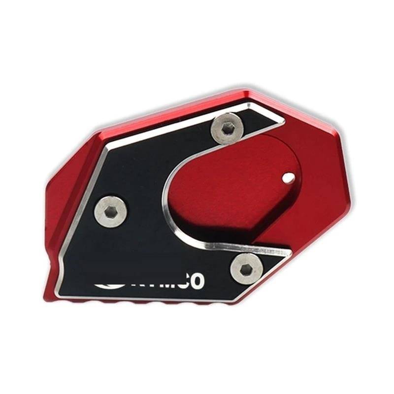 Ein Muss für Motorradliebhaber Für Downtown 200i 300i 350i 300 350 Xciting 250 300 Motorrad CNC Kickstand Fuß Seitenständer Verlängerung Pad Stützplatte(Red-B) von AXIAOLIN