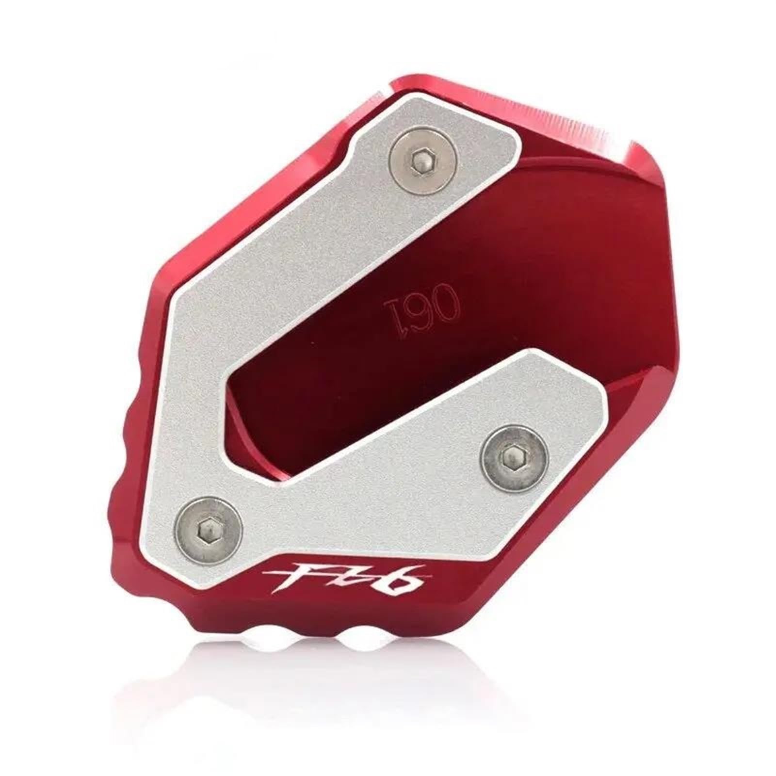 Ein Muss für Motorradliebhaber Für FZ6 FAZER FZ6R FZ6-S2 2004-2009 Motorrad CNC Kickstand Fuß Seitenständer Verlängerung Pad Stützplatte Vergrößern(FZ6-Red) von AXIAOLIN