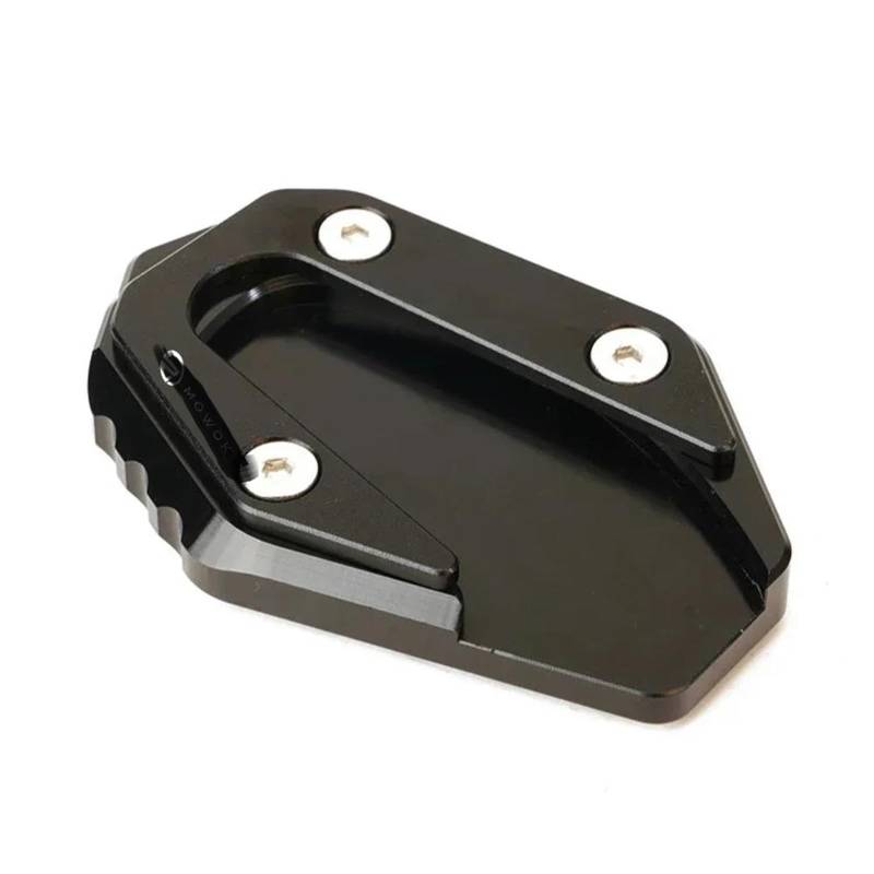 Ein Muss für Motorradliebhaber Für MT03 MT-03 R3 YZF R3 YZF-R3 2014-2024 YZF-R25 MT25 Motorrad Kickstand Fuß Seitenständer Verlängerung Pad Stützplatte(Black) von AXIAOLIN