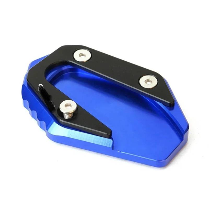 Ein Muss für Motorradliebhaber Für MT03 MT-03 R3 YZF R3 YZF-R3 2014-2024 YZF-R25 MT25 Motorrad Kickstand Fuß Seitenständer Verlängerung Pad Stützplatte(Blue) von AXIAOLIN