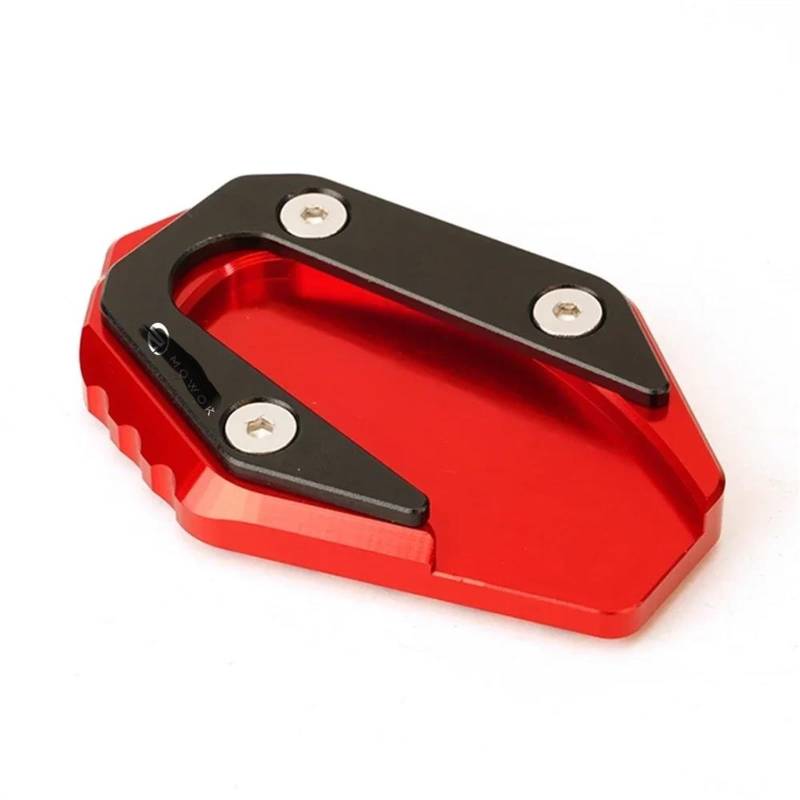 Ein Muss für Motorradliebhaber Für MT03 MT-03 R3 YZF R3 YZF-R3 2014-2024 YZF-R25 MT25 Motorrad Kickstand Fuß Seitenständer Verlängerung Pad Stützplatte(Red) von AXIAOLIN