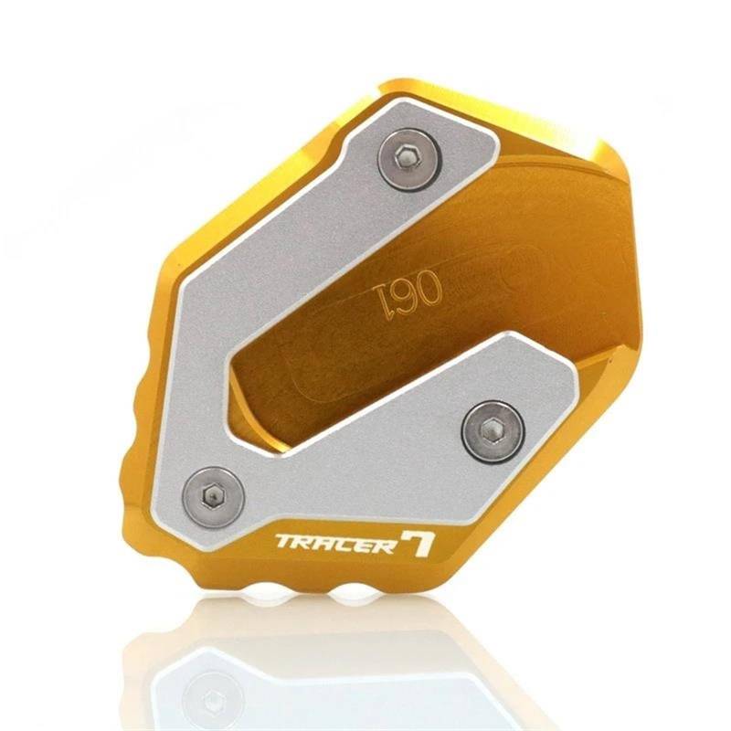 Ein Muss für Motorradliebhaber Für TRACER 7GT Tracer 700 GT Motorrad CNC Kickstand Fuß Seite Stehen Verlängerung Pad Unterstützung Platte Vergrößern(Tracer 7 Gold) von AXIAOLIN