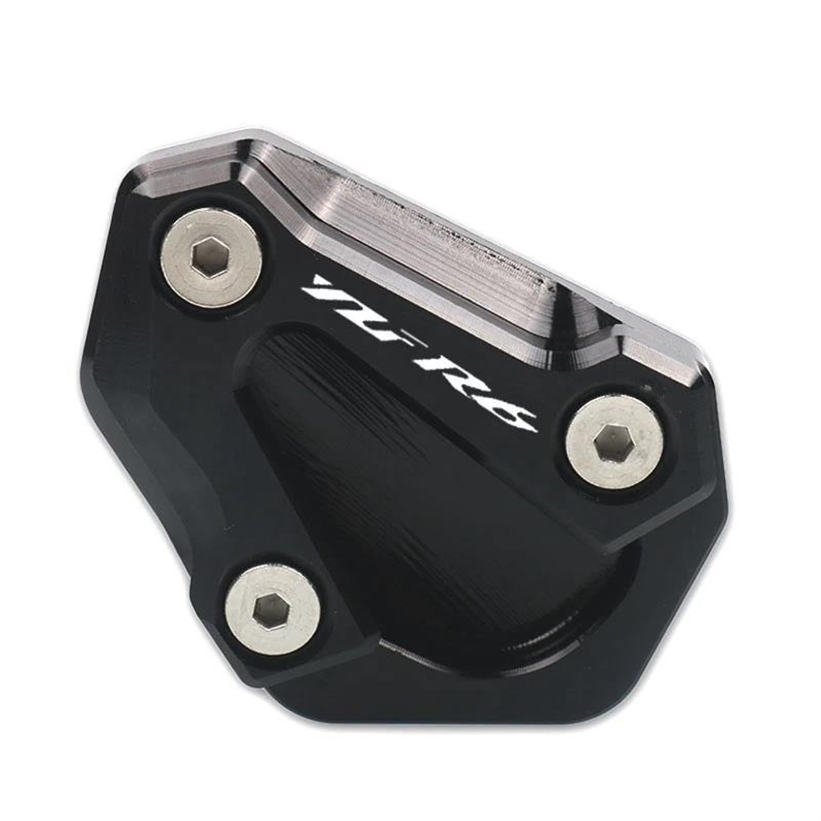 Ein Muss für Motorradliebhaber Für YZF-R6 YZFR6 YZF R6 2006-2016 Motorrad CNC Kickstand Fuß Seitenständer Verlängerung Pad Stützplatte Vergrößern Ständer(Black) von AXIAOLIN