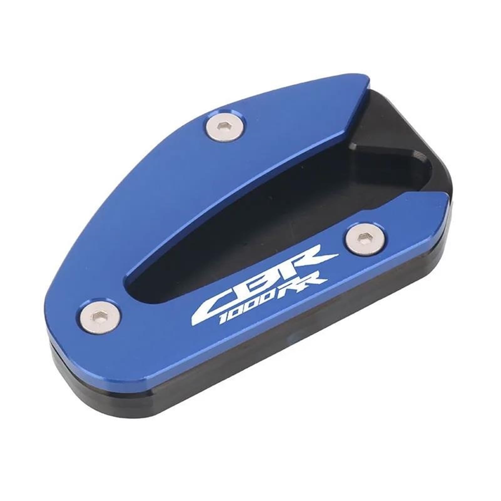 Ein Muss für Motorradliebhaber Motorrad CNC Kickstand Fuß Seitenständer Verlängerung Pad Stützplatte Für CBR1000RR CBR 1000RR CBR1000 RR 2017-2021(CBR1000RR-Blue) von AXIAOLIN