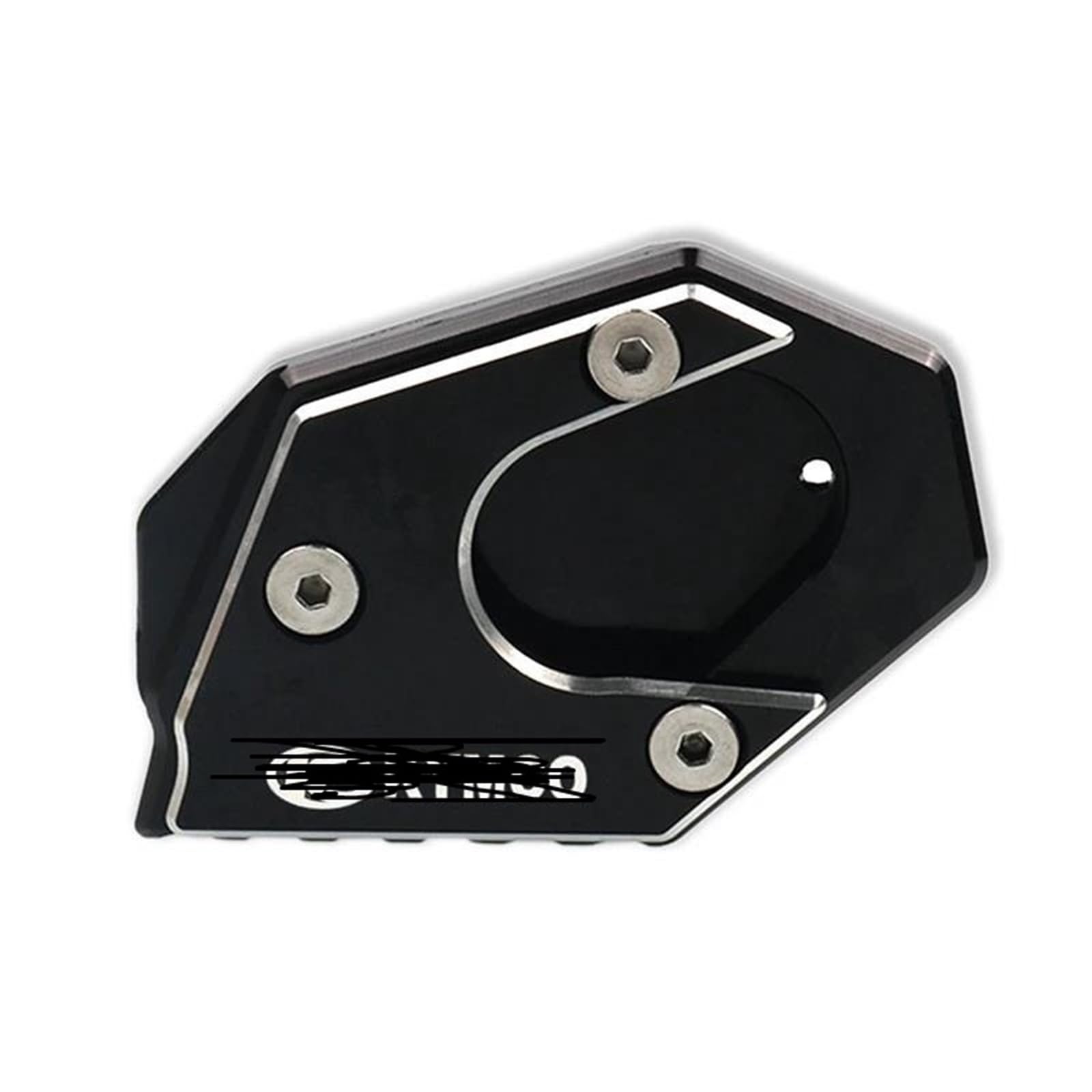 Ein Muss für Motorradliebhaber Motorrad CNC Kickstand Fuß Seitenständer Verlängerung Pad Stützplatte Für Downtown 200i 300i 350i 300 350 Xciting 250 300(Black-B) von AXIAOLIN