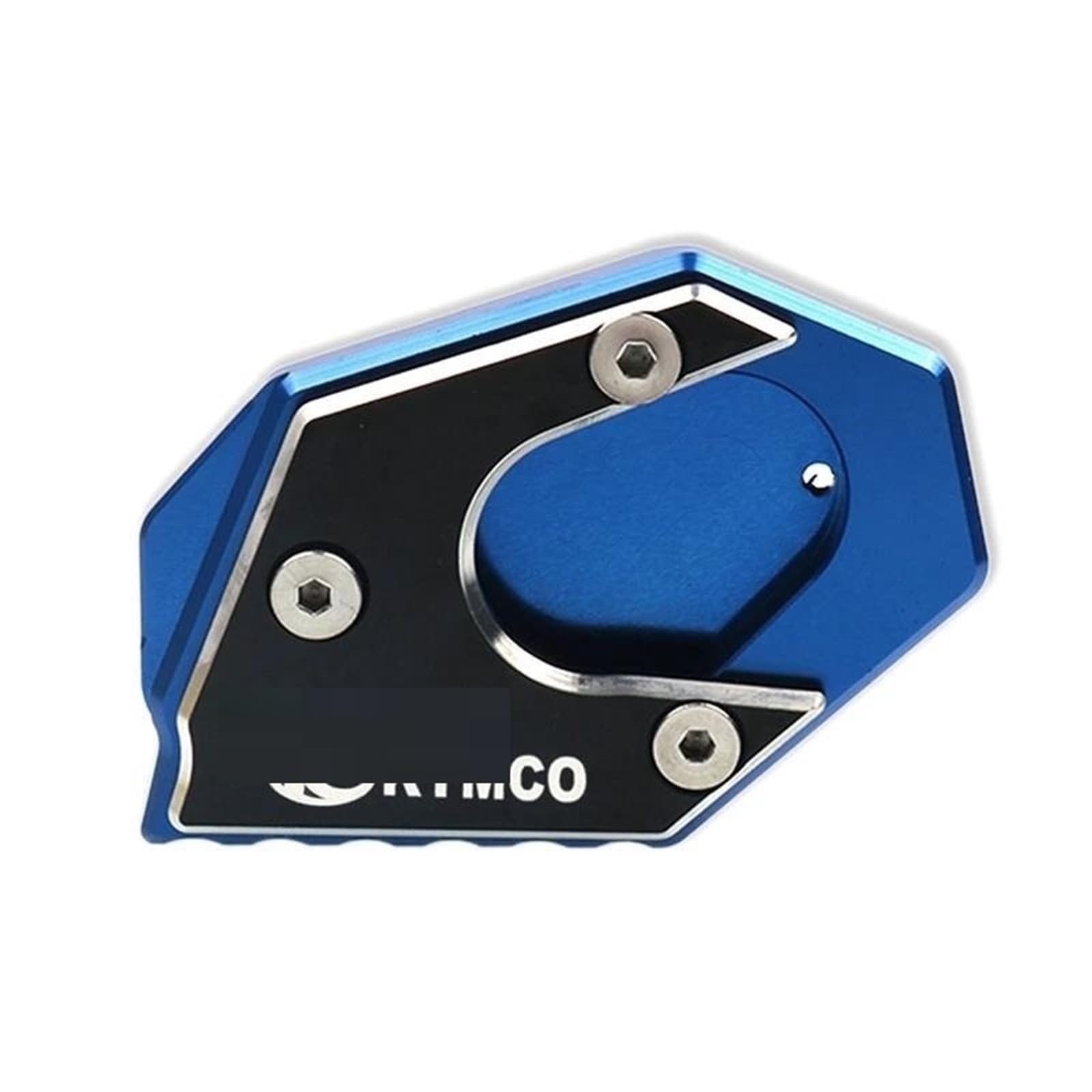 Ein Muss für Motorradliebhaber Motorrad CNC Kickstand Fuß Seitenständer Verlängerung Pad Stützplatte Für Downtown 200i 300i 350i 300 350 Xciting 250 300(Blue-B) von AXIAOLIN