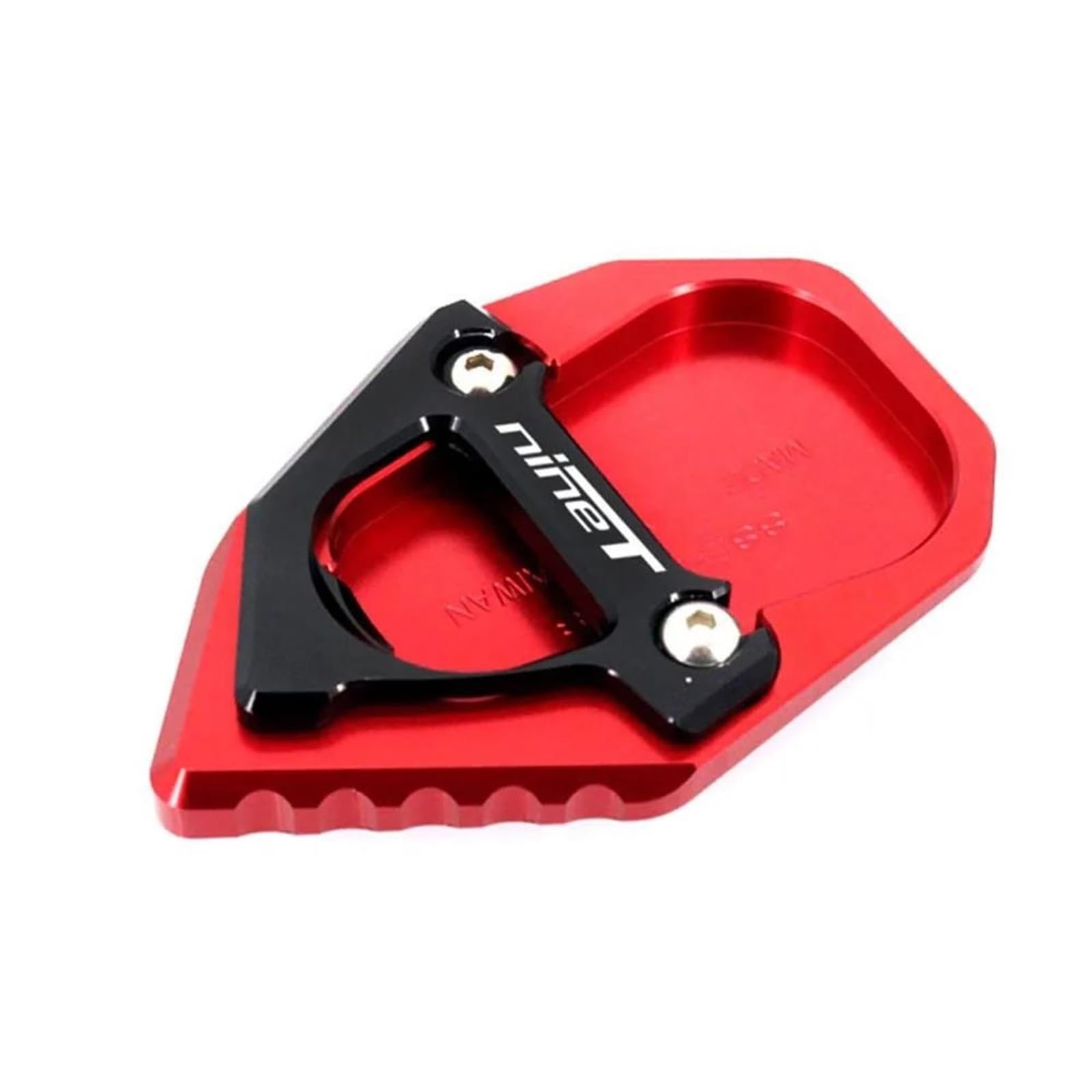 Ein Muss für Motorradliebhaber Motorrad CNC Kickstand Fuß Seitenständer Verlängerung Pad Stützplatte Für RNINET R NINET Rnine TR Nine T 2017-2023(Red) von AXIAOLIN