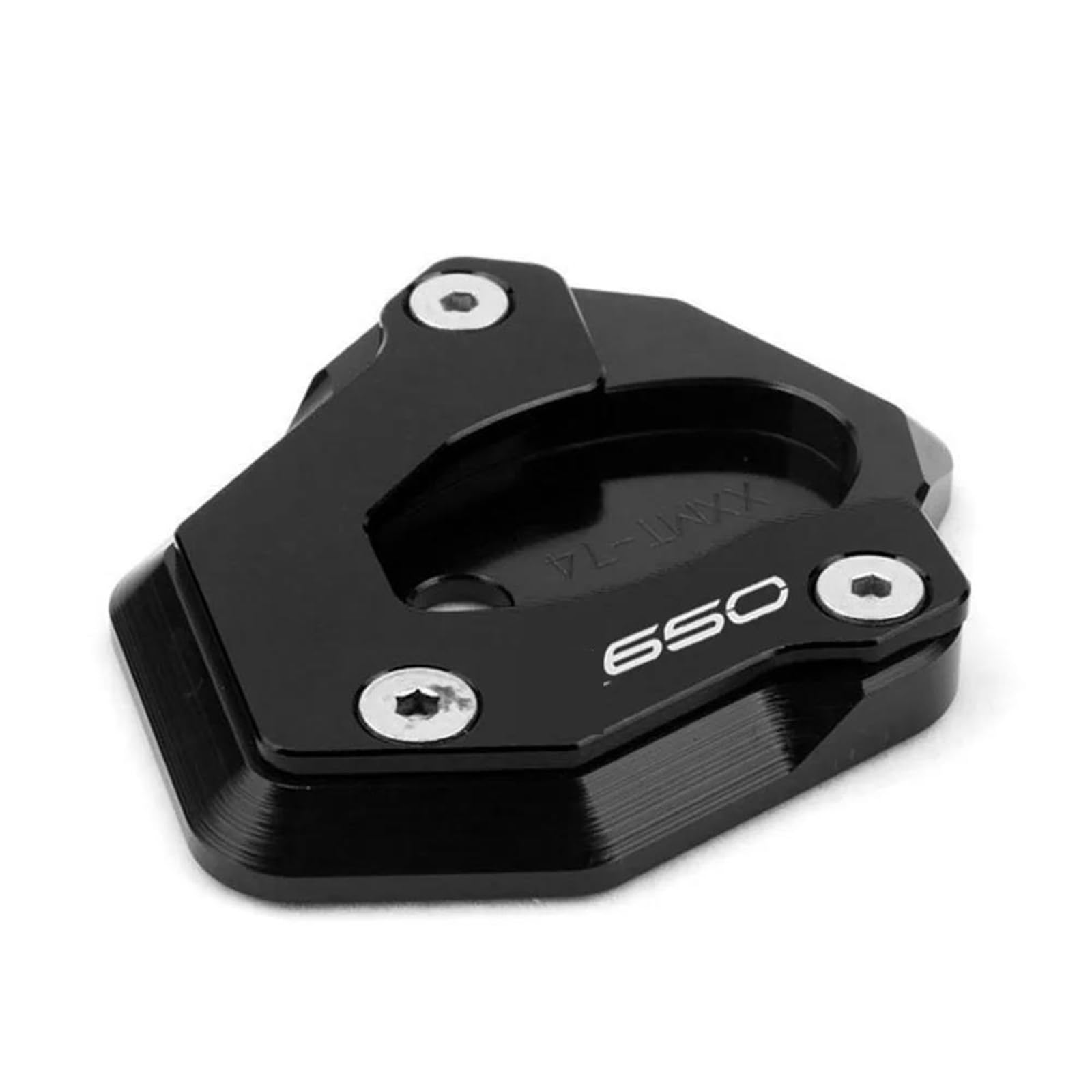 Ein Muss für Motorradliebhaber Motorrad CNC Kickstand Fuß Seitenständer Verlängerung Pad Stützplatte Für Z650 Z900 Z900RS Z 650 900 2017-2023(Z650 Black) von AXIAOLIN