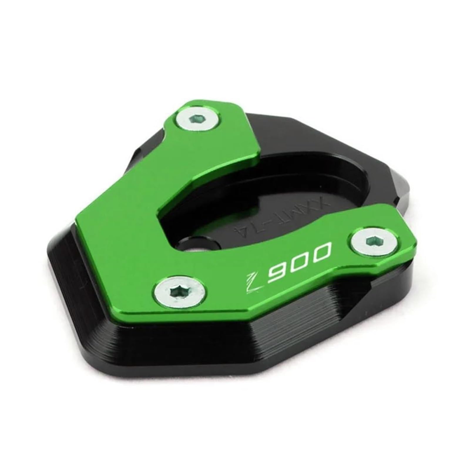 Ein Muss für Motorradliebhaber Motorrad CNC Kickstand Fuß Seitenständer Verlängerung Pad Stützplatte Für Z650 Z900 Z900RS Z 650 900 2017-2023(Z900 Green) von AXIAOLIN