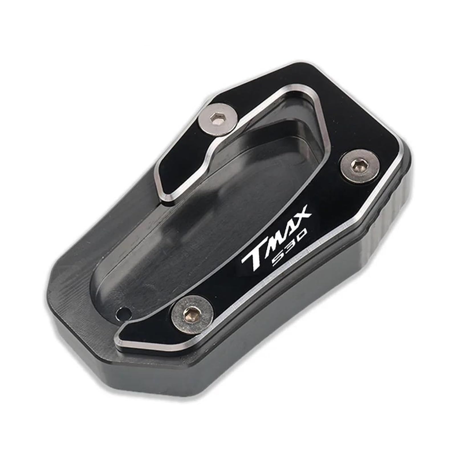 Ein Muss für Motorradliebhaber Motorrad CNC Kickstand Fuß Seitenständer Verlängerung Pad Stützplatte Vergrößern Für T-MAX TMAX 530 SX DX TMAX530 2017-2023(Titanium) von AXIAOLIN