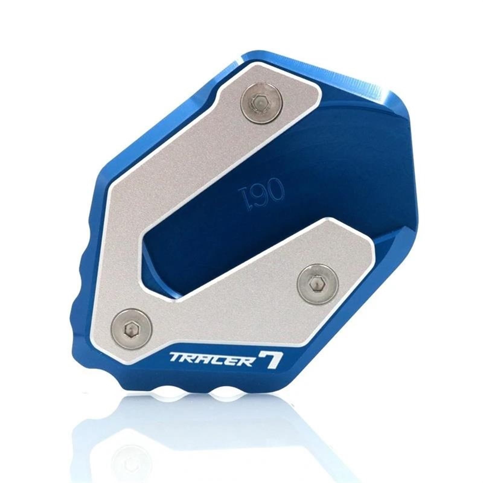 Ein Muss für Motorradliebhaber Motorrad CNC Kickstand Fuß Seitenständer Verlängerung Pad Stützplatte Vergrößern Für TRACER 7GT Tracer 700 GT(Tracer 7 Blue) von AXIAOLIN