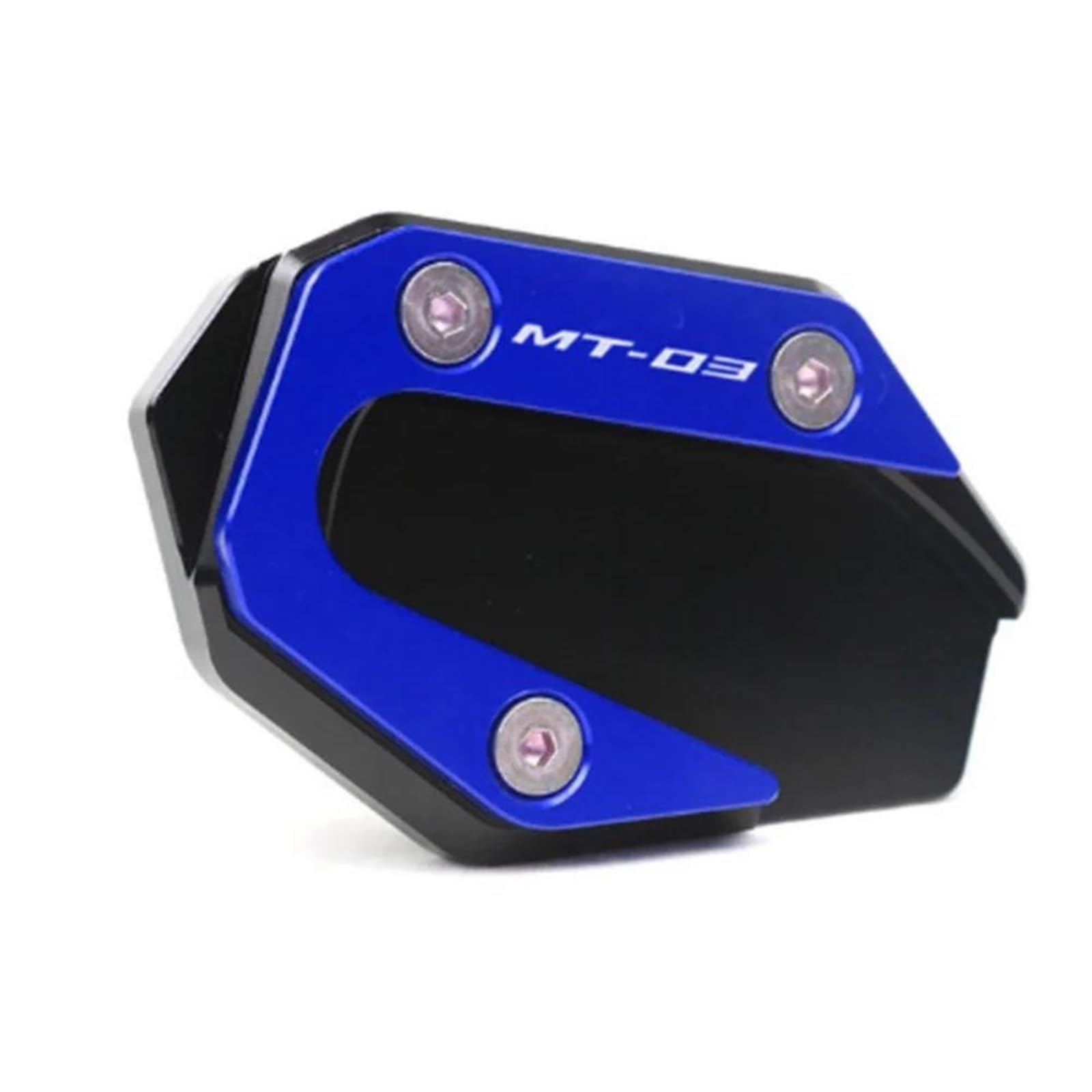 Ein Muss für Motorradliebhaber Motorrad CNC Kickstand Fuß Seitenständer Verlängerung Pad Stützplatte Vergrößern Für YZF-R3 YZF-R25 MT-03 MT-25 YZF MT R3 R25(MT-03 Blue) von AXIAOLIN