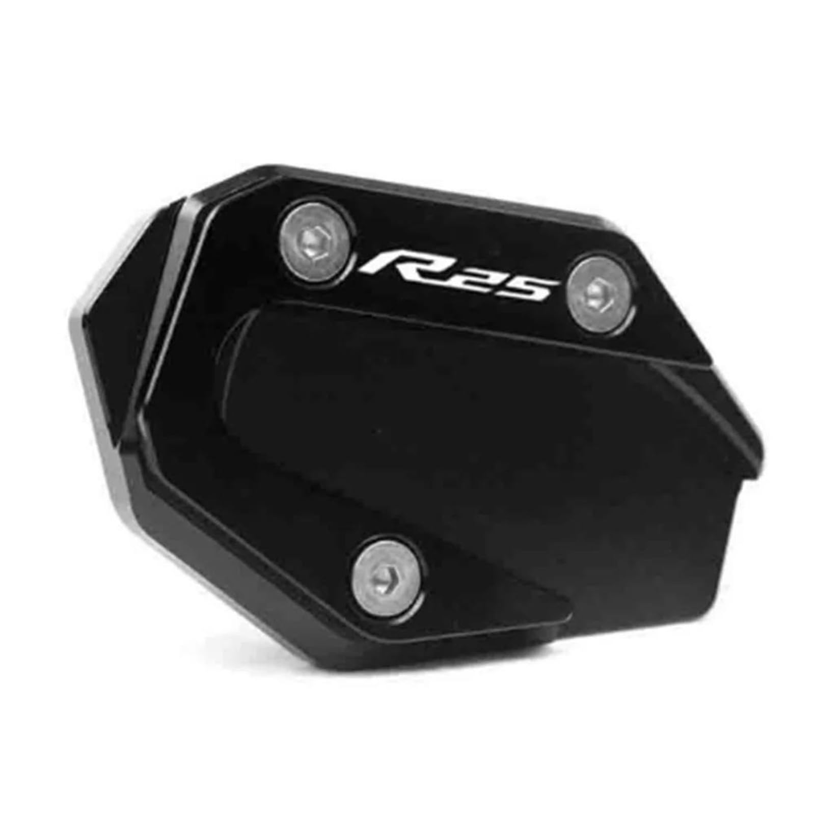 Ein Muss für Motorradliebhaber Motorrad CNC Kickstand Fuß Seitenständer Verlängerung Pad Stützplatte Vergrößern Für YZF-R3 YZF-R25 MT-03 MT-25 YZF MT R3 R25(R25 Black) von AXIAOLIN