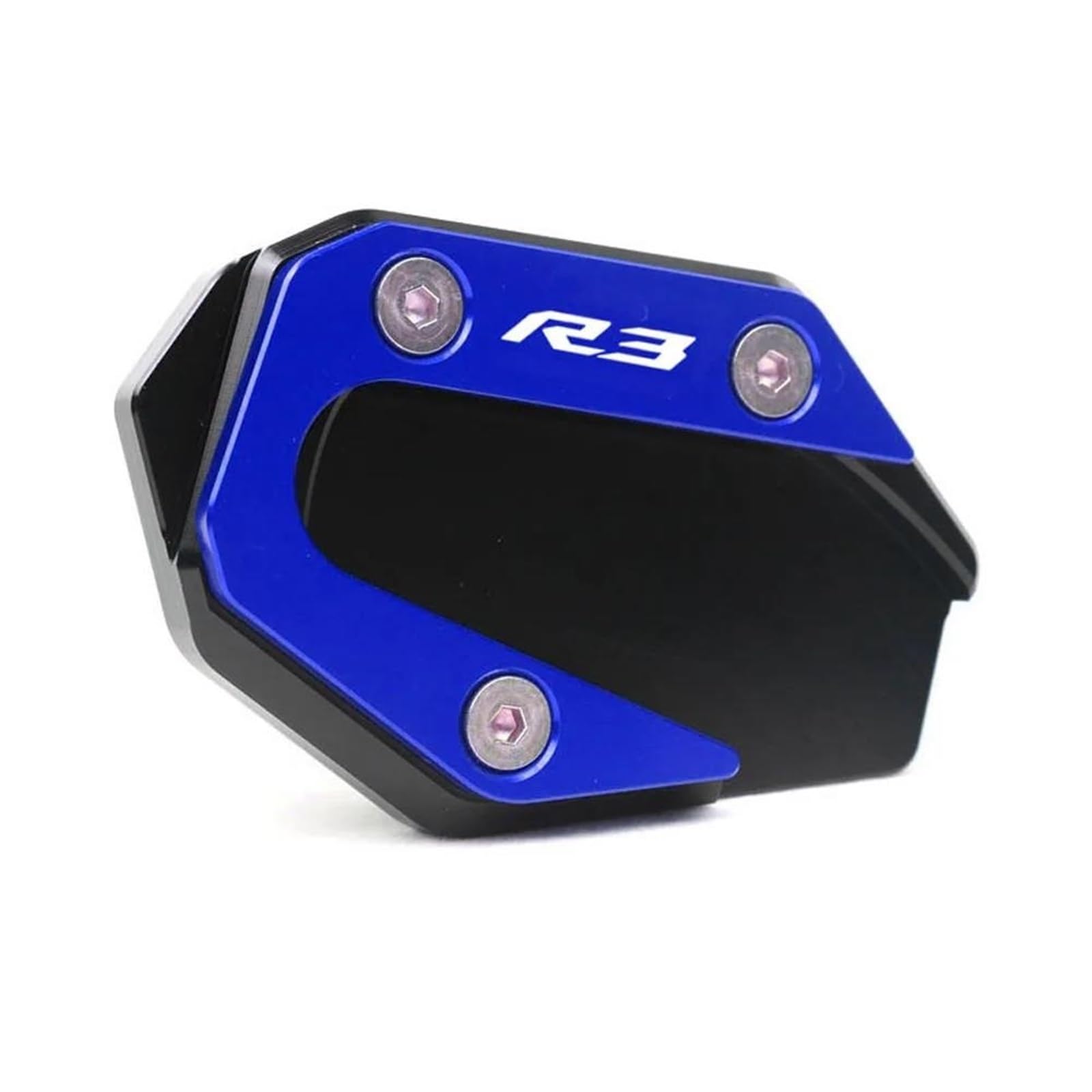 Ein Muss für Motorradliebhaber Motorrad CNC Kickstand Fuß Seitenständer Verlängerung Pad Stützplatte Vergrößern Für YZF-R3 YZF-R25 MT-03 MT-25 YZF MT R3 R25(R3 Blue) von AXIAOLIN