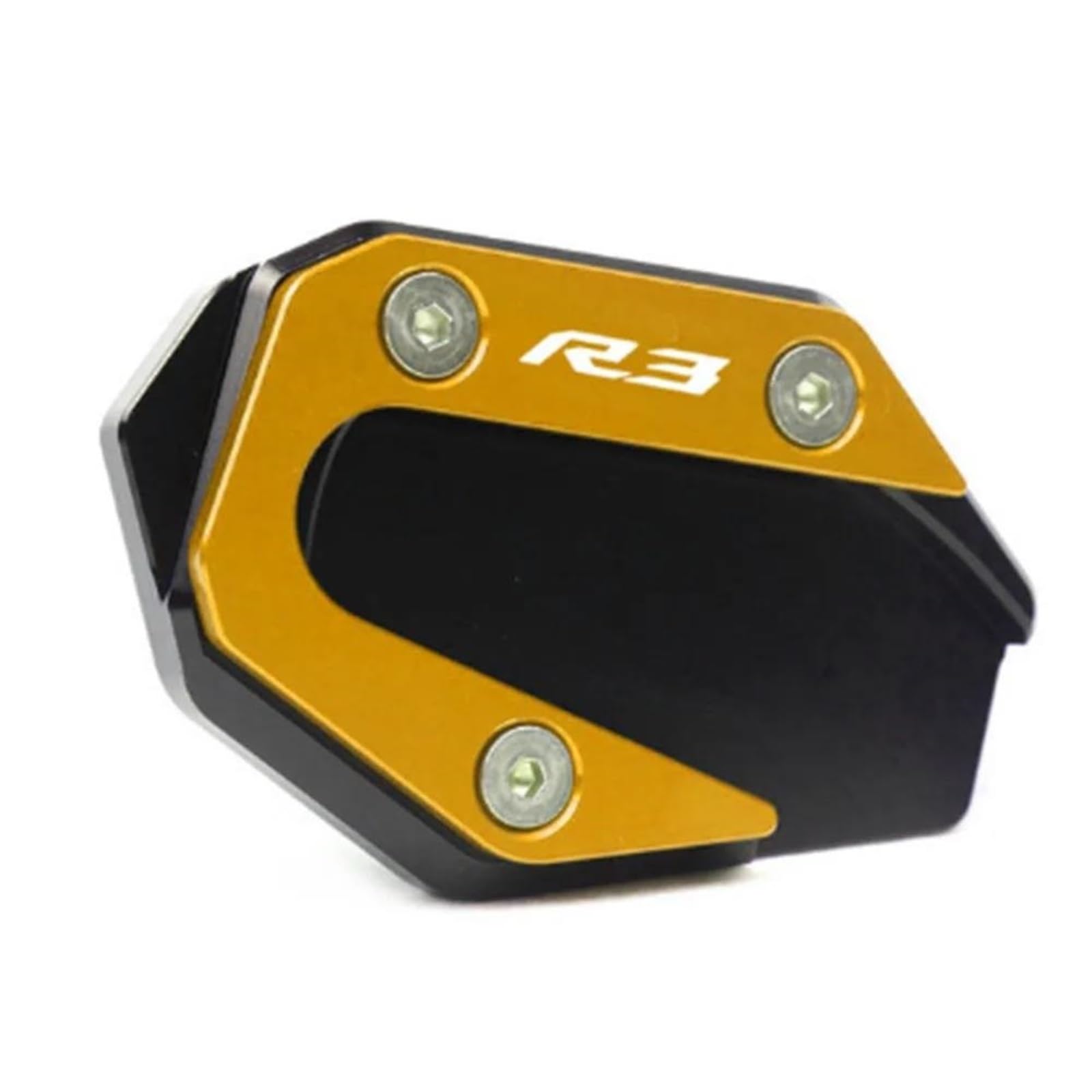 Ein Muss für Motorradliebhaber Motorrad CNC Kickstand Fuß Seitenständer Verlängerung Pad Stützplatte Vergrößern Für YZF-R3 YZF-R25 MT-03 MT-25 YZF MT R3 R25(R3 Gold) von AXIAOLIN