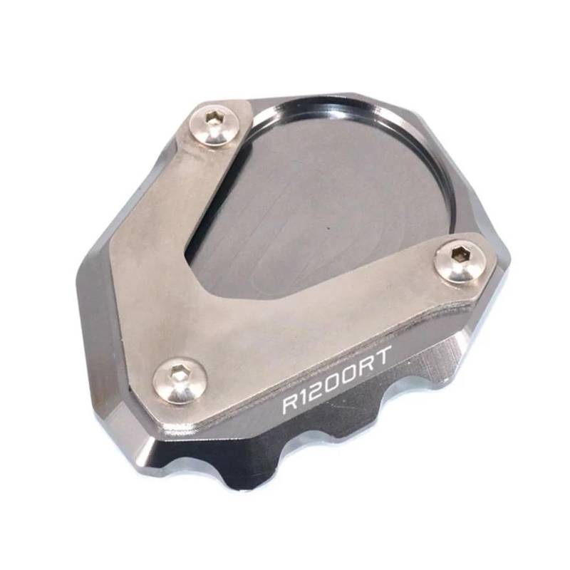 Ein Muss für Motorradliebhaber Motorrad CNC Kickstand Fuß Seitenständer Verlängerung Pad Stützplatte Vergrößern Ständer Für R1200RT R1200 RT R 1200RT 2004-2013(Titanium) von AXIAOLIN