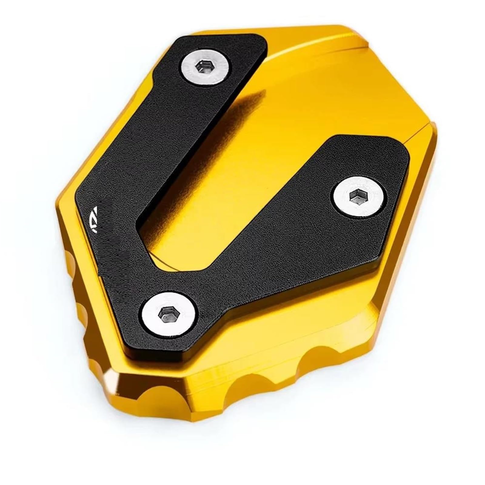 Ein Muss für Motorradliebhaber Motorrad CNC Kickstand Fußverlängerung Seitenständer Vergrößerer Pad Für MT07 09 YZFR7 TRACER 9 GT 7GT 900GT 700GT(Gold) von AXIAOLIN