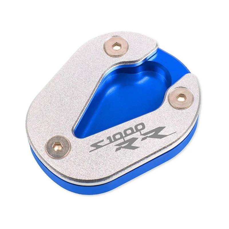 Ein Muss für Motorradliebhaber Motorrad CNC Kickstand Seitenständer Ständer Erweiterung Enlarger Pad Für S1000XR S1000 XR S 1000 XR 2020 2021 2022(Blue) von AXIAOLIN