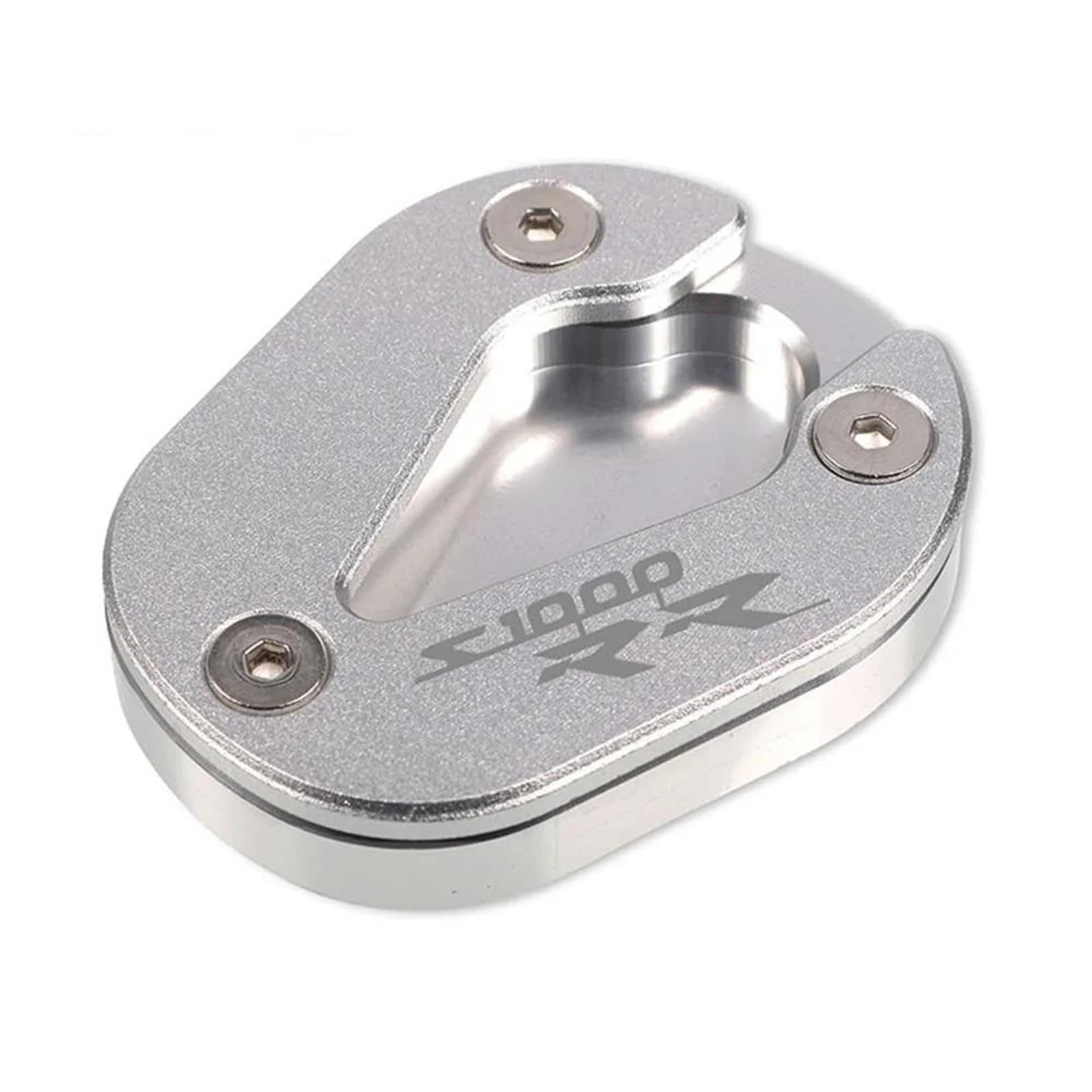 Ein Muss für Motorradliebhaber Motorrad CNC Kickstand Seitenständer Ständer Erweiterung Enlarger Pad Für S1000XR S1000 XR S 1000 XR 2020 2021 2022(Silver) von AXIAOLIN