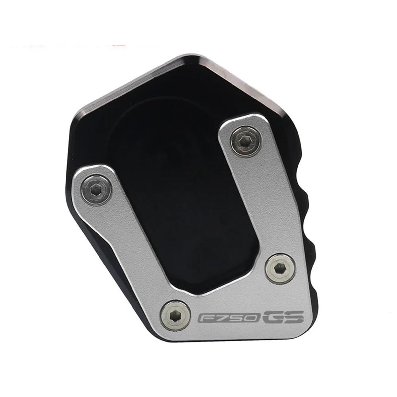 Ein Muss für Motorradliebhaber Motorrad CNC Kickstand Seitenständer Ständer Erweiterung Vergrößerung Pad Für F750GS F850GS Adv F750 F850 GS Adventure 2020-2023(Black-F750GS) von AXIAOLIN