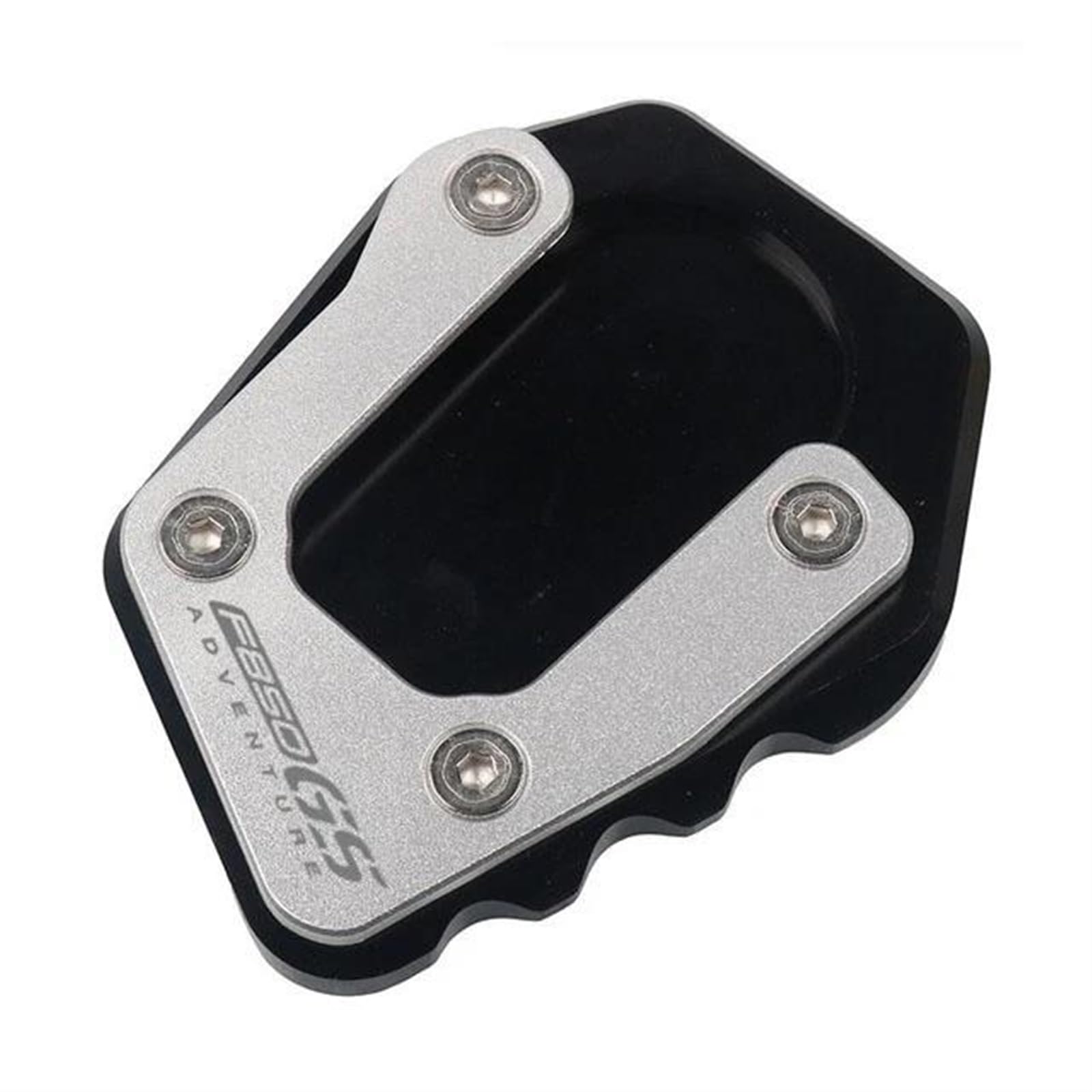 Ein Muss für Motorradliebhaber Motorrad CNC Kickstand Seitenständer Ständer Erweiterung Vergrößerung Pad Für F750GS F850GS Adv F750 F850 GS Adventure 2020-2023(F850ADV Black) von AXIAOLIN