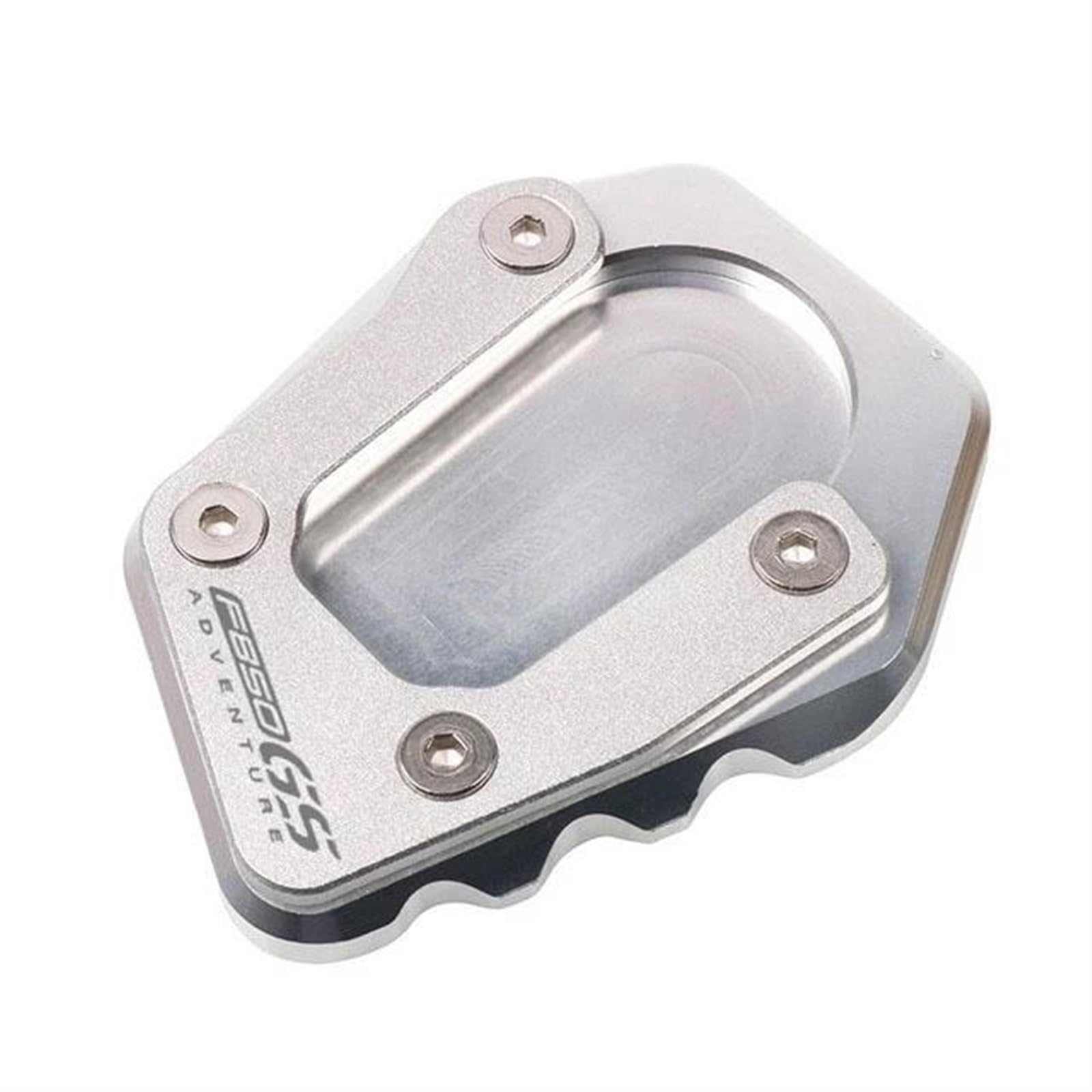 Ein Muss für Motorradliebhaber Motorrad CNC Kickstand Seitenständer Ständer Erweiterung Vergrößerung Pad Für F750GS F850GS Adv F750 F850 GS Adventure 2020-2023(F850ADV Silver) von AXIAOLIN