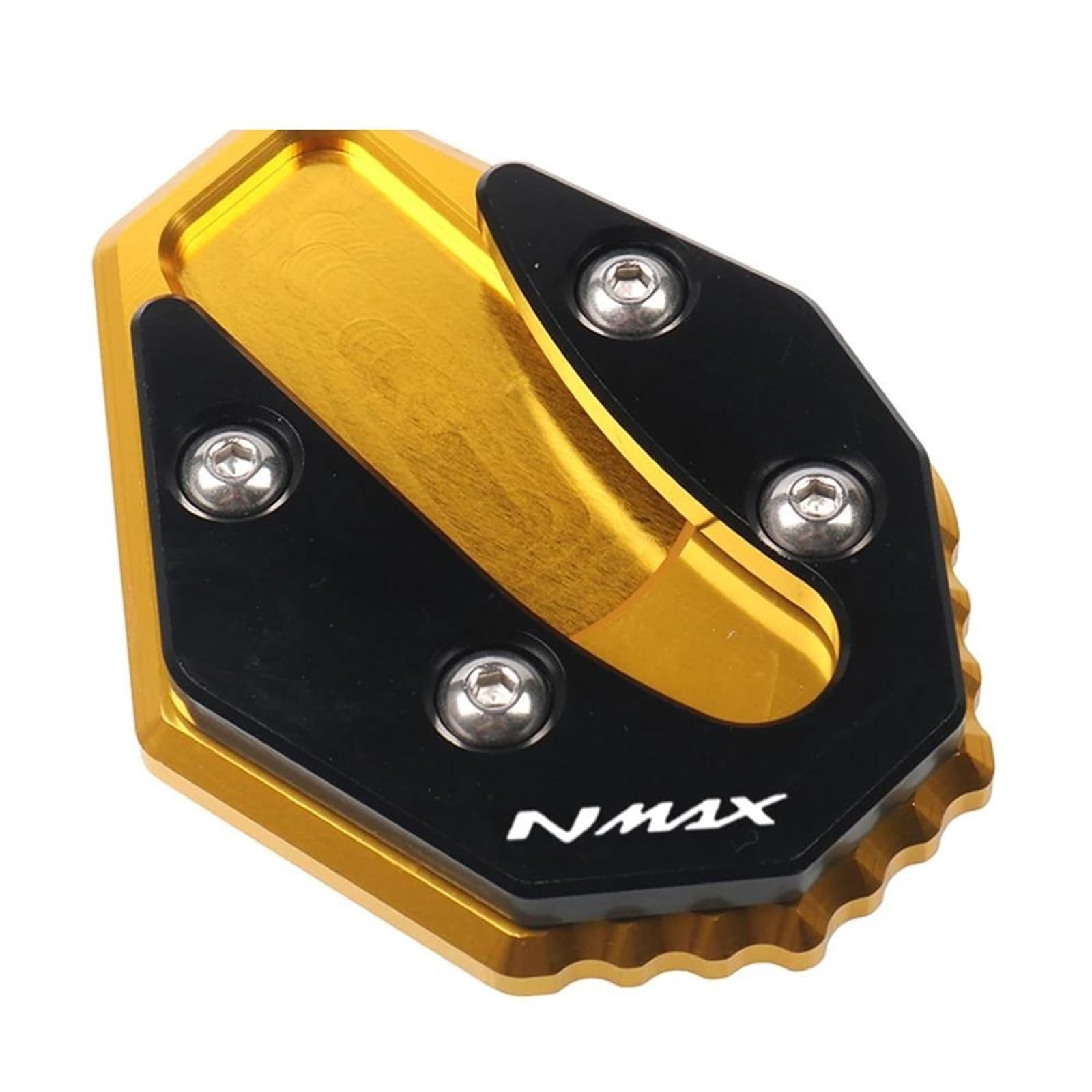 Ein Muss für Motorradliebhaber Motorrad CNC Kickstand Seitenständer Ständer Erweiterung Vergrößerung Pad Für NMAX155 NMAX125 NMAX 155 NMAX 125 2020-2023(GOLD) von AXIAOLIN