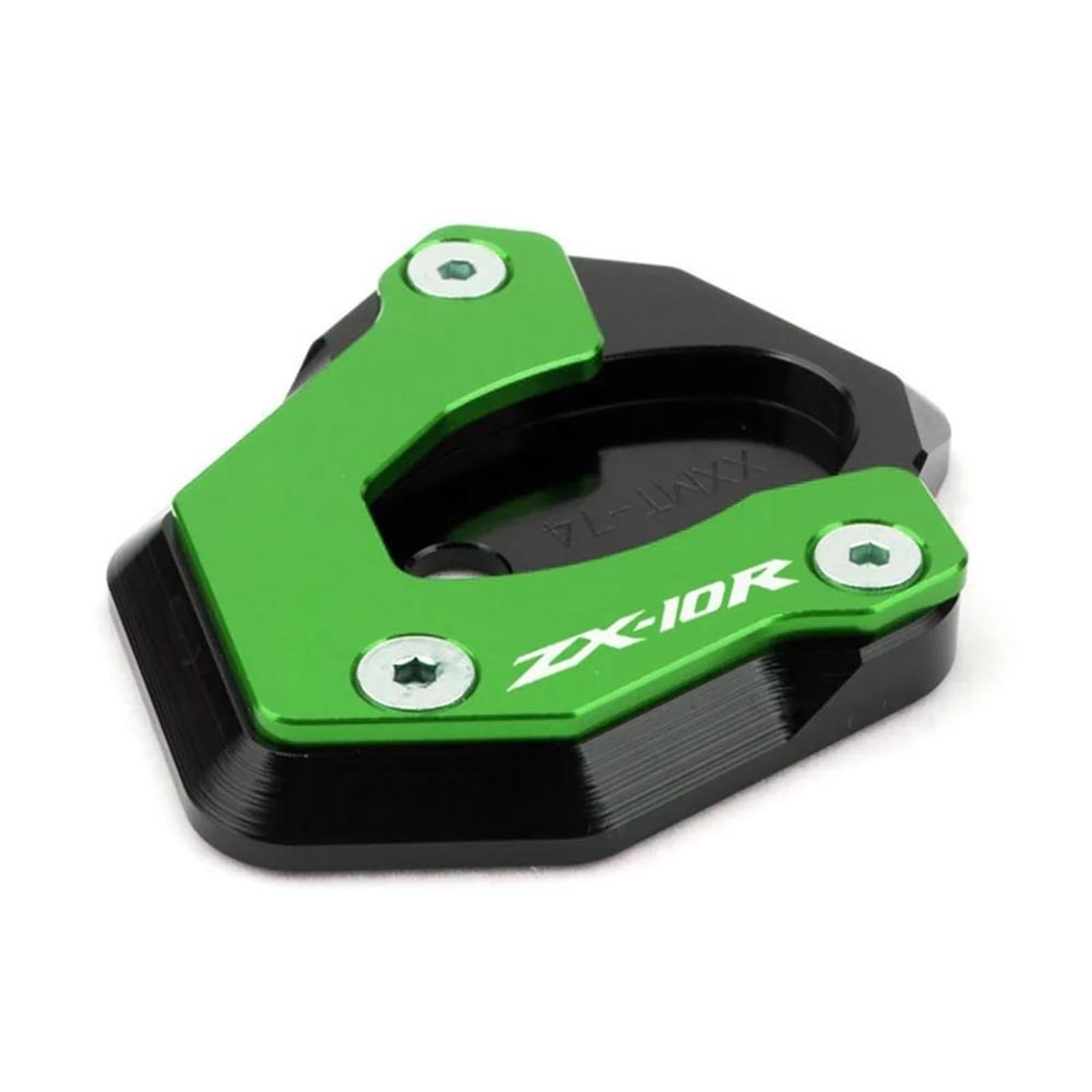 Ein Muss für Motorradliebhaber Motorrad CNC Kickstand Seitenständer Ständer Erweiterung Vergrößerung Pad Für ZX-6R ZX6R ZX 6R 2009-14 Für ZX-10R ZX10R ZX 10R 08-16(ZX-10R Green) von AXIAOLIN