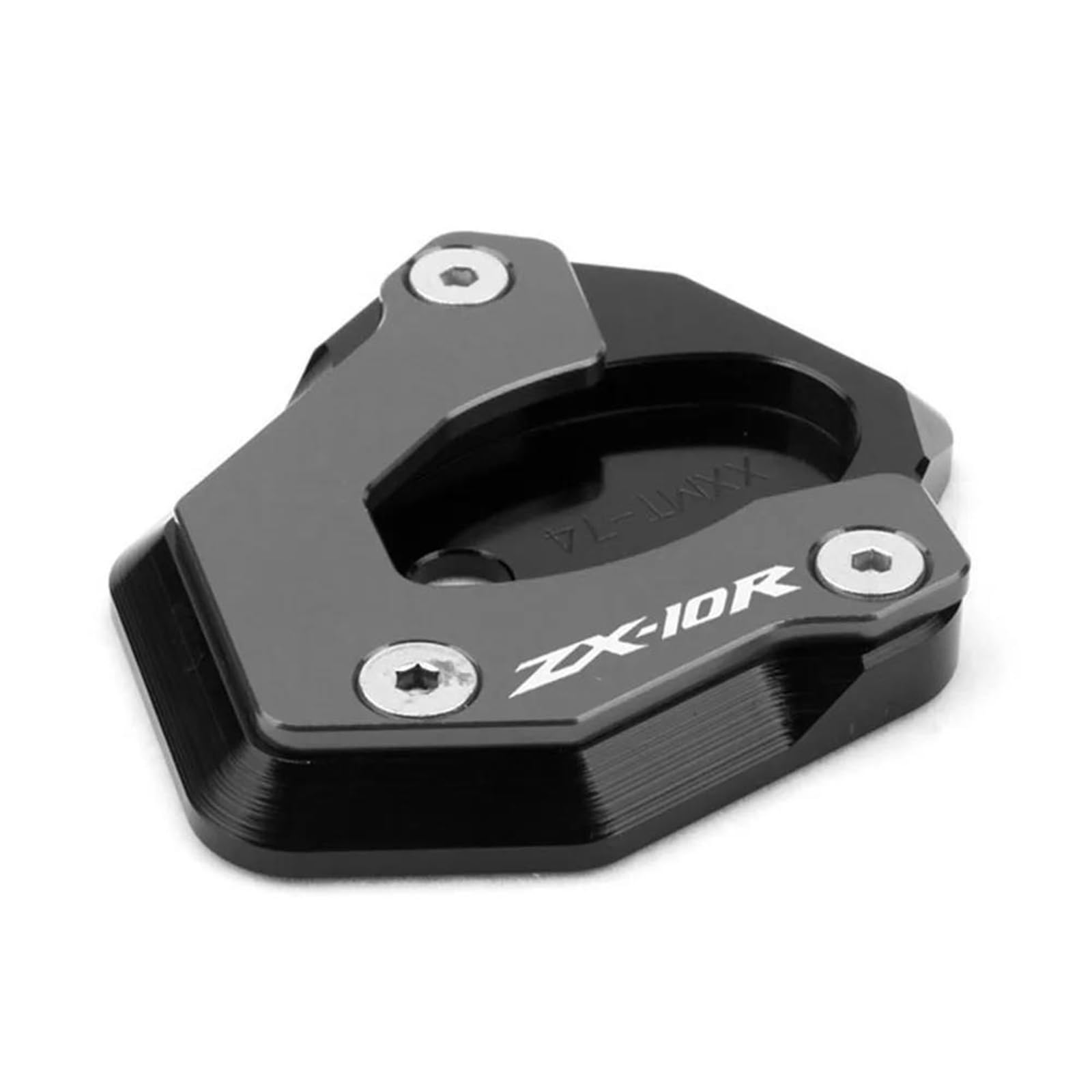 Ein Muss für Motorradliebhaber Motorrad CNC Kickstand Seitenständer Ständer Erweiterung Vergrößerung Pad Für ZX-6R ZX6R ZX 6R 2009-14 Für ZX-10R ZX10R ZX 10R 08-16(ZX-10R Titanium) von AXIAOLIN