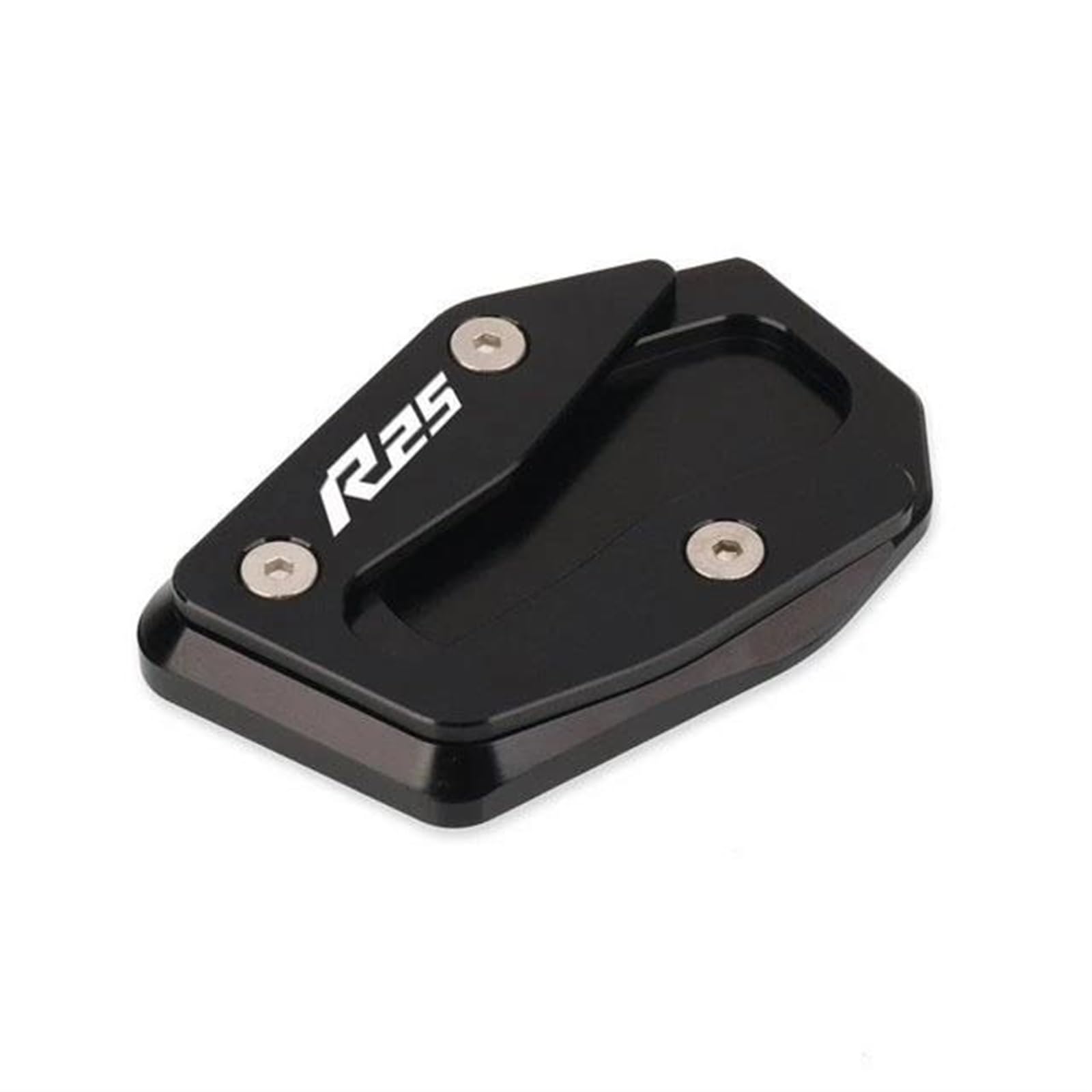 Ein Muss für Motorradliebhaber Motorrad Kickstand Fuß Seite Verlängerung Pad Unterstützung Platte Vergrößern Ständer Für YZF-R3 YZF-R25 YZFR3 YZFR25 YZF R3 R25 21-23(Black,R3) von AXIAOLIN