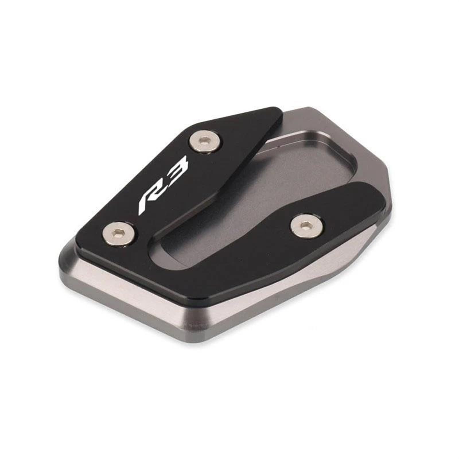 Ein Muss für Motorradliebhaber Motorrad Kickstand Fuß Seite Verlängerung Pad Unterstützung Platte Vergrößern Ständer Für YZF-R3 YZF-R25 YZFR3 YZFR25 YZF R3 R25 21-23(Red,R3) von AXIAOLIN