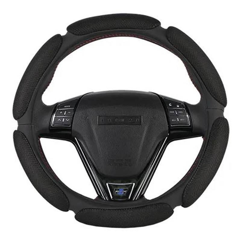 Unentbehrlicher Innenraum für Automobile Auto Lenkrad Abdeckung Mesh Atmungsaktive Automobil Lenkrad Geflecht Protector Auto Lenkung Abdeckung Für Auto Styling(Black) von AXIAOLIN