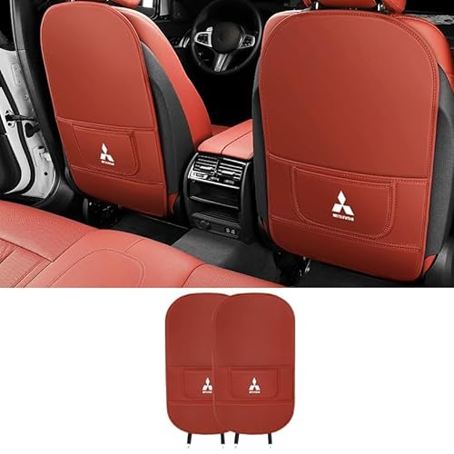 AXOEECF Autositz Anti Kick Pad Sitzerhöhung, Für Mitsubishi i (HA1W) 2005-2013, Auto Rücksitz Schutzpolster, wasserdichte, Anti-Schmutz-Pad,A-2*fullpackage von AXOEECF