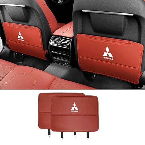 AXOEECF Autositz Anti Kick Pad Sitzerhöhung, Für Mitsubishi i (HA1W) 2005-2013, Auto Rücksitz Schutzpolster, wasserdichte, Anti-Schmutz-Pad,A-2*halfpackage von AXOEECF