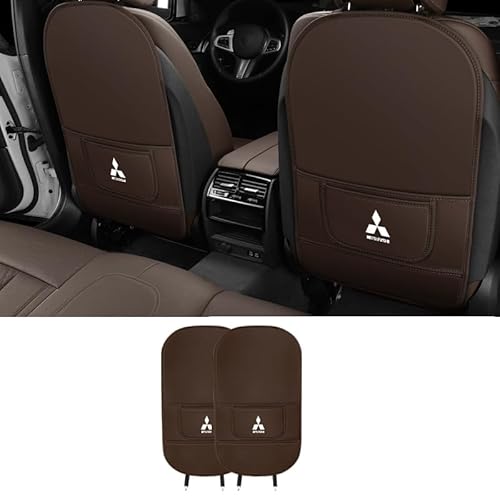 AXOEECF Autositz Anti Kick Pad Sitzerhöhung, Für Mitsubishi i (HA1W) 2005-2013, Auto Rücksitz Schutzpolster, wasserdichte, Anti-Schmutz-Pad,B-2*fullpackage von AXOEECF