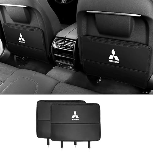 AXOEECF Autositz Anti Kick Pad Sitzerhöhung, Für Mitsubishi i (HA1W) 2005-2013, Auto Rücksitz Schutzpolster, wasserdichte, Anti-Schmutz-Pad,C-2*halfpackage von AXOEECF