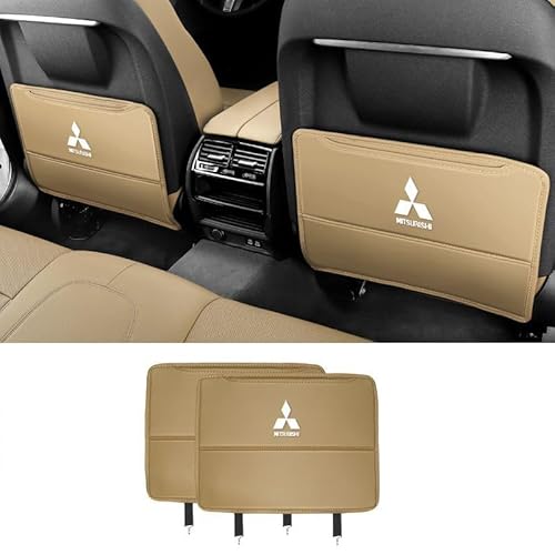 AXOEECF Autositz Anti Kick Pad Sitzerhöhung, Für Mitsubishi i (HA1W) 2005-2013, Auto Rücksitz Schutzpolster, wasserdichte, Anti-Schmutz-Pad,D-2*halfpackage von AXOEECF