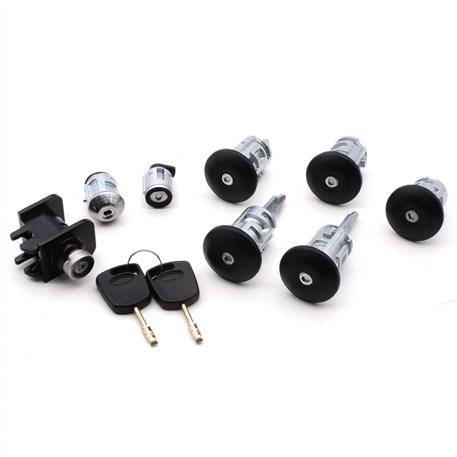 AXTAZS Auto Heckklappenschloß Kompatibel Mit Ford Für Transit Für Connect 2002-2012 2013 2T1AV22050AD 8PCS Full Lock Set Auto Zündung Schalter Links Rechts Türschloss Stamm Schloss von AXTAZS