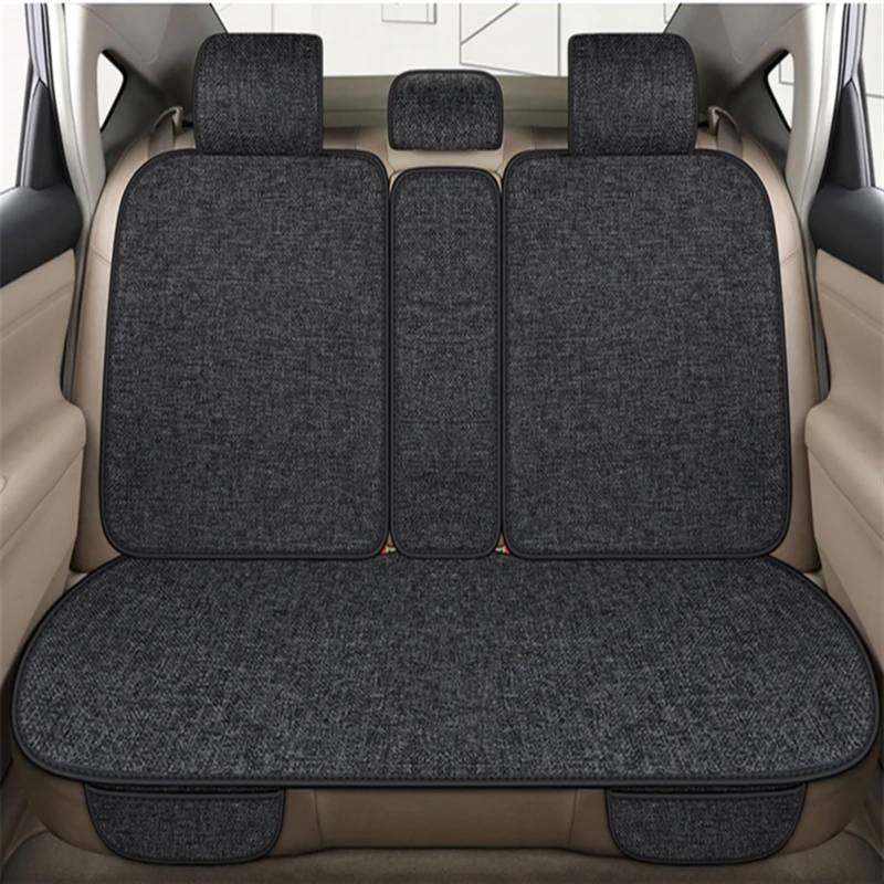 AXTAZS Auto Sitzbezügesets Autositz Four Seasons Universal-Sitzbezug-Matte Automobil-Innenraum-Autositz-Schutzpolster Auto-Vorder-/Rücksitzbezug(Black,Rear) von AXTAZS