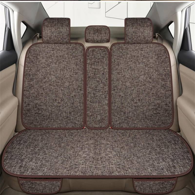 AXTAZS Auto Sitzbezügesets Autositz Four Seasons Universal-Sitzbezug-Matte Automobil-Innenraum-Autositz-Schutzpolster Auto-Vorder-/Rücksitzbezug(Brown,Rear) von AXTAZS