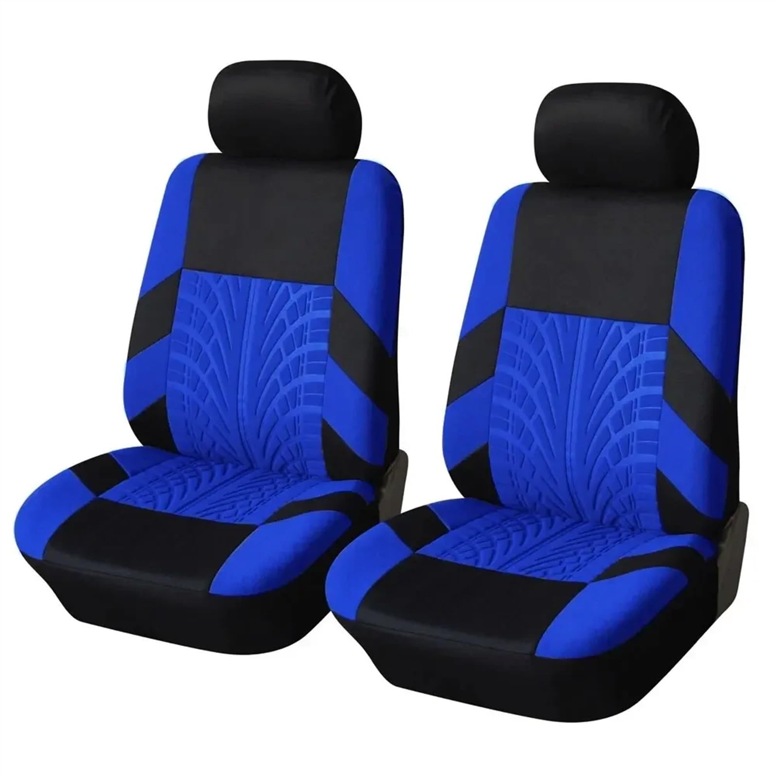 AXTAZS Auto Sitzbezügesets Autositzbezüge, Kompletter Satz Vorne Geteilte Rückbank Für Auto, Universell, SUV, Limousine, Van, Kfz-Innenraumbezüge, Autositzbezug, Autozubehör(Blue,2pc Front) von AXTAZS